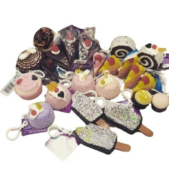 Orb Odditeez Cake Candy Keychain Lot Cupcakes Pies Ice Cream Food Key Chain - Picture 1 of 13